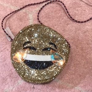 Cute gold emoji bad from crewcuts!!
